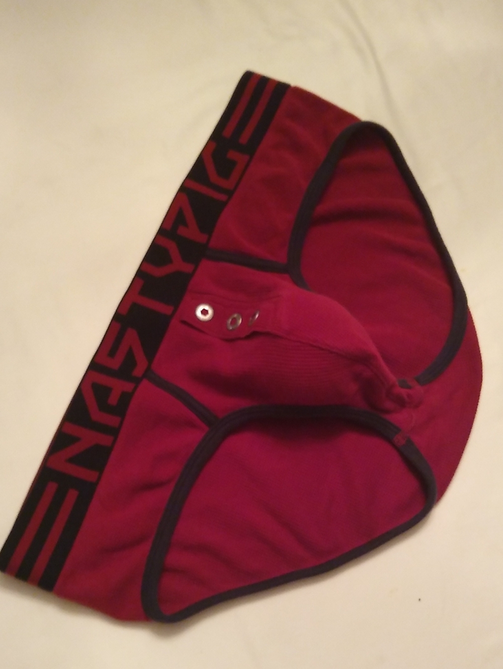 Nasty Pig Red Briefs with Black Trim